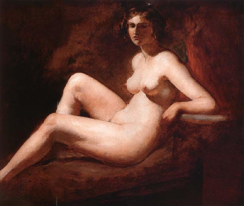 William Etty Reclining Femal Nude with Her Arm on a ledge China oil painting art